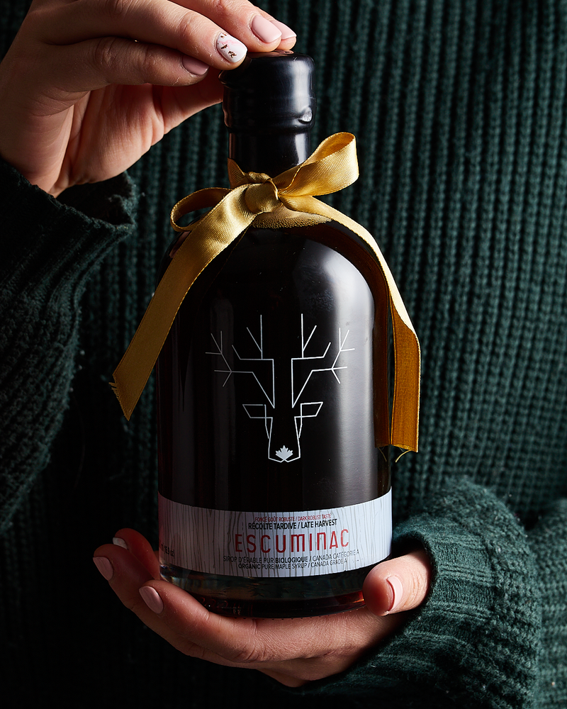 Escuminac Canadian Maple Syrup, Pure & Organic, Late Harvest Dark Robust, 500 ml Bottle.