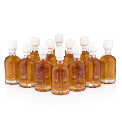 Escuminac Canadian Maple Syrup, Amber Rich Taste, Wedding Favors 12 x 50 ml fl oz Bottles.